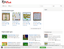 Tablet Screenshot of igre.tiktak.si